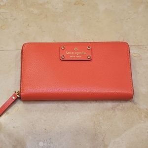 Kate Spade Bright Orange/Red Wallet